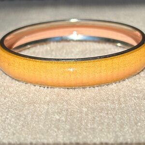 Sparkle Peach Bangle Bracelet